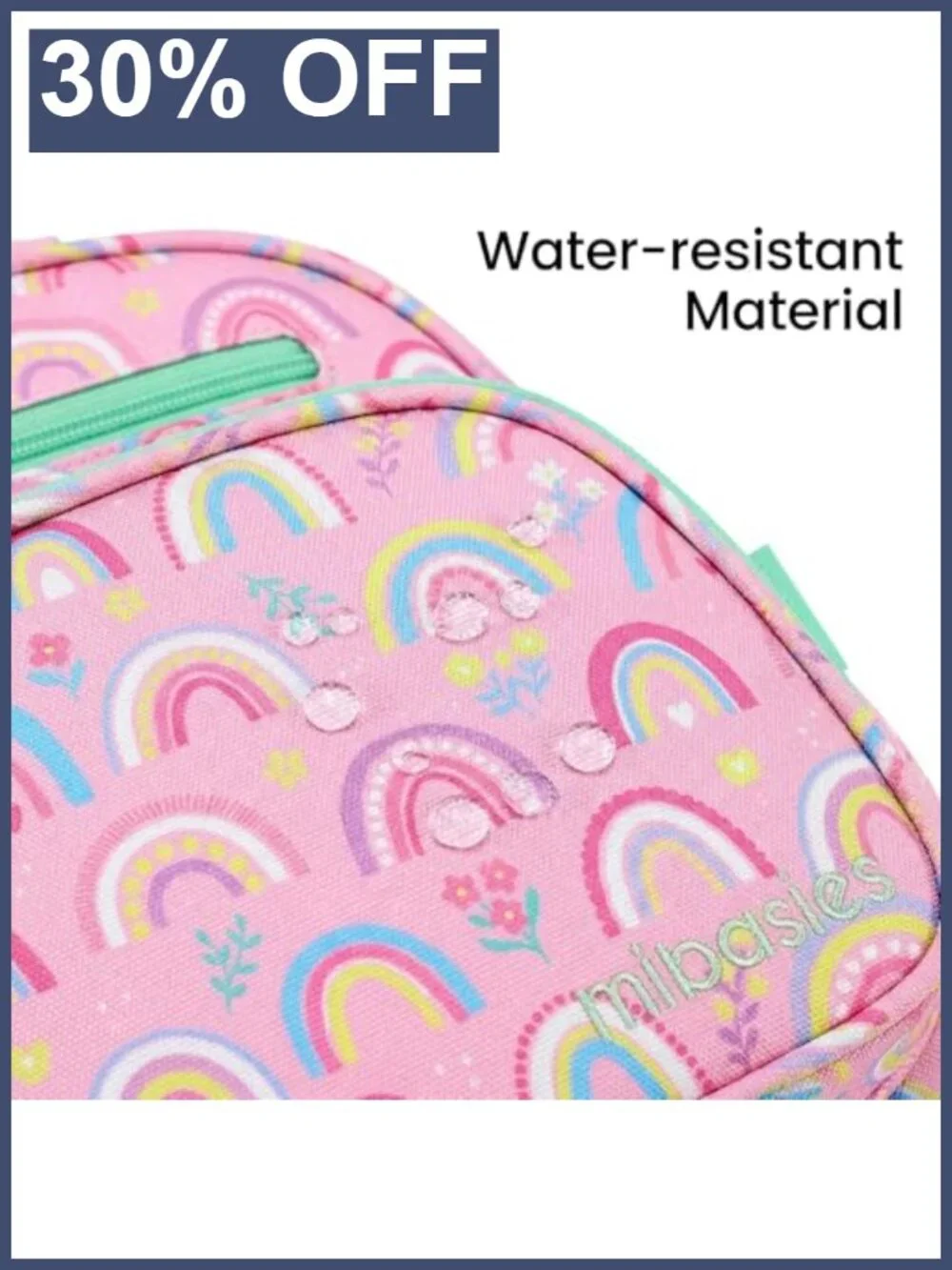 Lightweight Kids Backpack for Girls Elementary School Bookbag Rainbow